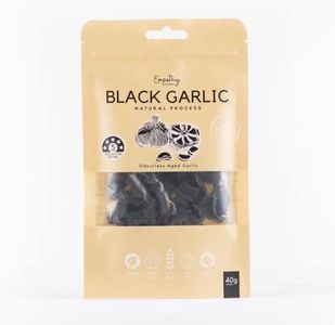 Empathy Herbal Premium Organic Black Garlic Peeled Cloves - Odorless & Delicious (40g)