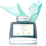 Hongdian Fountain Pen Bottled Ink Teal Color, 60ml Non Carbon Inkwell Bottle, Artist Calligraphy Ink