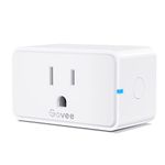 Govee Smart Plug, WiFi Bluetooth Outlet Work with Alexa Google Assistant, Smart Outlet 15A with 24 Timer Schedule & Group Remote Controller, No Hub Required, ETL&FCC Certified, 2.4G WiFi Only (1 Pack)