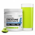 Wellcore Pure Micronised Creatine Powder (33 Servings, Kiwi Kick) For Enhanced Muscle Strength With Rapid Absorption | Creatine Monohydrate | Wellcore Creatine Flavoured - 122g