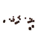 Tasty Tackle Brass Beads for Fly Tying (100 Pack) (Anodized Brown, 2.4 mm - 3/32")