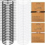50 Sets Cross Bracelet Bulk Christian Jesus Friendship Bracelet Adjustable Religious Cross Card Bracelet Cross Charm Braided String Strand Bracelet for Women Men Lucky BFF Prayer Gifts(Black, White)