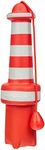 Rogz RZLH02 Floating Lighthouse Dog Toy, Red/White Large