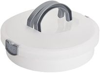 Juvale Round Dessert Carrier with Lid and Handle, 12 Inch Container for Cheesecake, Pie, Cupcakes (White, 12x4in)