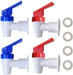 Replacement Cooler Faucet - 2 Blue and 2 Red Water Dispenser Tap Set - Internal Thread Plastic Spigot.…