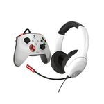 PDP XBX BUNDLE Rematch CONTROLLER and Airlite Wired Headset Radial White for Xbox Series X|S, Xbox One, Officially Licensed