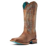 Ariat Women's Frontier Tilly Western Boot, Rodeo Tan, 7.5