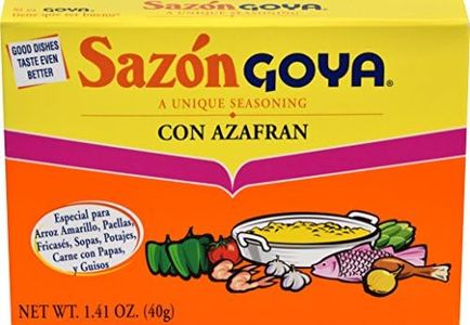 Goya Sazon Azafran Seasoning 1 Package of 8 individual packs 1.41oz