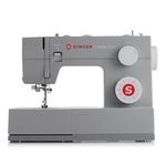 SINGER® Heavy Duty 4432 (Grey) High Speed Sewing Machine +Accessory Kit | 32 Built-In Stitches Deliver 110 Stitch Applications | 50% More Power for Thick Fabrics, 1100 Stitches/Min, 1-Step Buttonhole