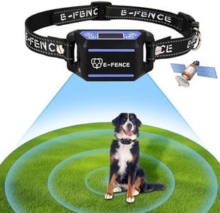 GPS Wireless Dog Fence, Electric Dog Collar Fence,Adjustable Warning Strength, Pet Containment System for Outdoor, Suitable for All Dogs,Rechargeable