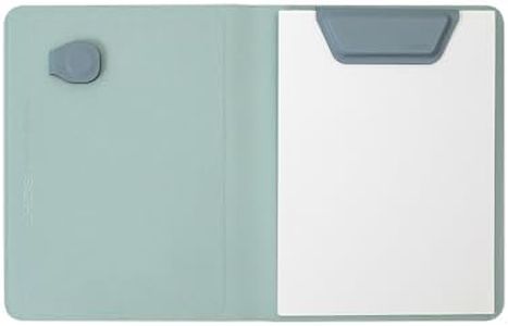 LHiDS A6 Magnetic Padfolio Organizer with Pen Holder & Notepad – Compact Magnetic Notebook Folder for Quick Notes, Work, Study –Water Blue