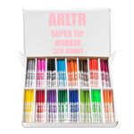 ARLTR Washable Markers Bulk, Bulk Pack of 320 in 16 Vibrant Colors with Super Tip - Perfect for Kids' Classrooms & Teachers