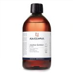 Naissance Golden Jojoba Oil (no. 233) - 450ml - for Skin, Face, Beard, Nails, Hair, Body, Scalp - Massage, Aromatherapy, Natural DIY Beauty