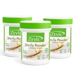 Zevic Stevia Sugar Free | Zero Calories Stevia | Vegan & Keto | 100% Natural Sweetener | Sugar Substitute Natural | Diabetic Friendly - 900g (300g x 3)