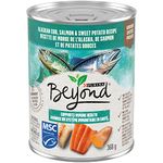 Beyond Natural Wet Dog Food, Alaskan Cod, Salmon & Sweet Potato Ground Entree - 368 g Can (12 Pack)