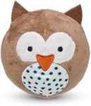 Petface Round Owl Plush Ball Dog To