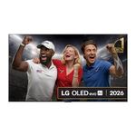 LG OLED evo AI G6 65-inch 4K Smart TV - Wall mount version - OLED65G62LW (α11 AI Processor 4K Gen3, 120Hz (VRR 165Hz), Dolby Vision, Dolby Atmos, FILMMAKER MODE™ [Model year 2026]