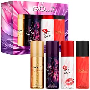So…? Iconic Womens Mini Galore Body Mist Body Spray Fragrance Gift Set 4 x 50ml
