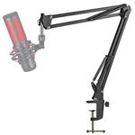 HyperX QuadCast Boom Arm Mic Stand - Boom Mic Arm Desktop Microphone Arm for Blue Yeti, Snowball, Razer Mic, FIFINE, SM7B and Most Microphone by YOUSHARES