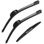 Wenyant Windshield Wiper Blades for My Car Original Equipment Automotive Replacement Compatible with Acura 2014-2020 MDX Front and Rear Wiper Blades Set - 26"/20"/14"(Set of 3)