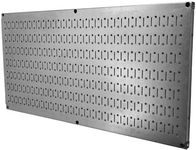 Wall Control 30-HP-1632 GV 16" x 32" Horizontal Galvanized Metal Pegboard Tool Board Panel