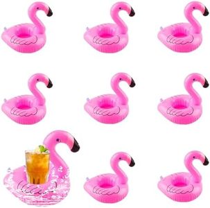 Soporte Inflable para Bebidas, 9 Piezas Juego de Portavasos Inflable, Portavasos Flotantes para Bebidas, Linda Portavasos Inflable, Portavasos de Piscina, para Familia Piscina Fiesta