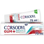 Corsodyl Gum+ Breath & Sensitivity Toothpaste 75ml