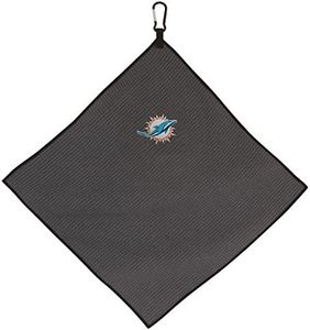 Team Effort 15" x 15" Grey Microfiber Towel NFL Miami Dolphins