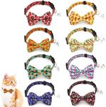 COMSUN 8 Pack Polyester Cat Collars