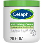 Body Moisturizer by CETAPHIL, Hydrating Moisturizing Cream for Dry to Very Dry, Sensitive Skin, NEW 20 oz, Fragrance Free, Non-Comedogenic, Non-Greasy