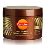 Carroten Gold Shimmer Intensive Tanning Gel 150 ml - Tan Express Accelerator for Shine Brown - Sunbed Tanning Accelerator - Sunscreen without SPF