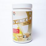 Elvinex P Vanilla Protein Powder - Premium Blend with Delicious Natural Vanilla Flavor for Optimal Muscle Recovery and Energy Boost -Vegetarian- 400gm