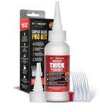 Starbond Premium Super Glue | Cyanoacrylate Glue Thick 2000 CPS | CA Glue Gap Filler Adhesive | Waterproof Super Glue All Purpose for Wood Metal Crafts | Superglue General Strong Bonding | 2 oz