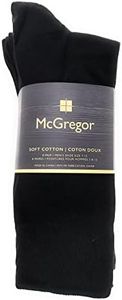 McGregor Soft Cotton Men's Socks, 8 Pairs Black
