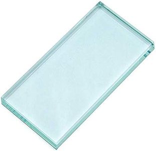 Pro Nail Art Painting Color Toning Glass Board Glass Makeup Palette Eyelash Extension Adhesive Glue Pallet Glass Palette Stand（2 x 4 Inch ）