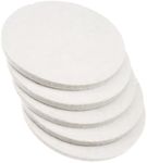 5Pcs 125mm(5Inch)*6mm(D*T) Wool Felt Polishing Pad for Polishing Glass Plastic Metal Marble, Buffing Wheel Polish Pad for Kitchen Bathroom Random Orbital Sander