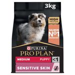 PRO PLAN® Medium Puppy Sensitive Skin Dry Dog Food with Salmon 3kg , Packaging May Vary