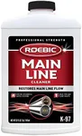 Roebic K-97 Main Line Cleaner: Exclusive Bacteria Digests Paper, Fats, and Grease in Sewer and Septic Systems - 32 Ounces, Liquid