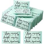 Sinmoe 60 Pack Pocket Tissues Travel Packs Travel Tissues Wallet Facial Tissues 3 Ply Pocket Size for Guests Mini Tissues for Breast Cancer Wedding Graduation(Motivational)