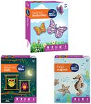 Pidilite Make Your Own Sand Art Butterflies Learning Craft and DIY Kit+Make Your Own Sequin Art Owl Learning Craft and DIY Kit+Make Your Own Fridge Magnets - (Set of 3 Toys)