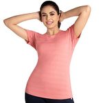 dermawear Women's Regular Fit T-Shirt (TD-903_Coral_L)