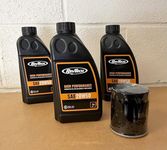 RevTech Oil Change Service Kit for Harley-Davidson Sportster/Evolution - Black Filter