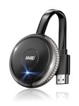 AIMIBO Miracast Dongle 4K, Plug & Play, 5G Wireless HDMI Display Adapter, Screen Mirroring Device for i-OS/Android/Windows/MacOS/Phone/Laptop to TV/Projector, Support Miracast/DLNA/Airplay, Grey