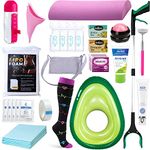 BBL with Avocado Bed Post Surgery Supplies Kit (32 Piece Set) – After Surgery BBL Recovery Set with Pillow, Lipo Foam, ABD Pads, Scar Gel & More