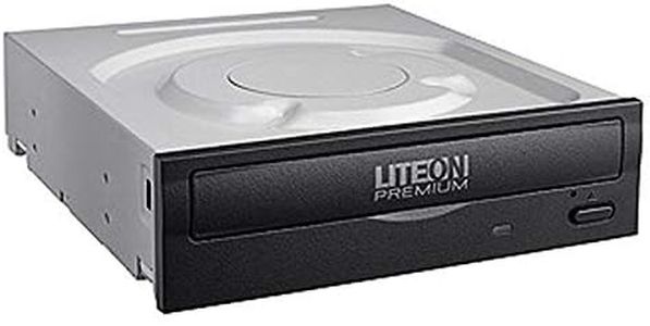 Lite-On Black Premium 16X SATA Internal CD/DVD/RW DVD DL Dual Layer Optical Disc Drive Burner Recorder (DH-16AFSH-PREMM2)