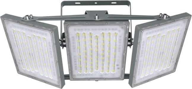Projecteur LED 450W, IP65 Imperméable, 40500LM, Eclairage Extérieur LED, Equivalent à Ampoule Halogène 2700W, 5000K Lumière Blanche du Jour, Projecteur réglable pour granges, cour et garage