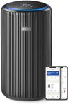 Philips Air Purifier 4200 Series, HEPA NanoProtect+Double Active Carbon Filter, CADR 600m3/h for 156m2, Quiet, Intelligent and Energy efficient, Black (AC4221/11)