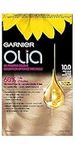 Garnier Olia, Permanent Hair Colour, 10.0 Very Light, Ammonia-Free, Long-Lasting Hair Shine With 60% Oils, 1 Application