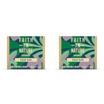 Faith In Nature Natural Rosemary Hand Soap Bar, Balancing, Vegan & Cruelty Free, No SLS or Parabens, 100g (Pack of 2)