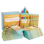 THE TWIDDLERS - 24 Boxes of Colouring Pencils for Children, 12 Pencils Per Box, 288 Total - 18cm Full Length Multipack Drawing Set, Classroom Party Bag Fillers, Art Sketching Pencils for Kids & Adults